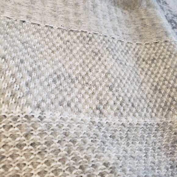 Cozy Soft Grey Banana Republic Sweater Wrap Cardigan Style Snug - Picture 15 of 16